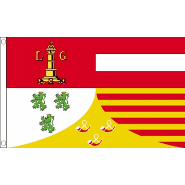 DRAPEAU PROVINCE DE LIÈGE 150x90cm - DRAPEAU LIÉGOIS - BELGIQUE 90 x 150 cm - DRAPEAUX