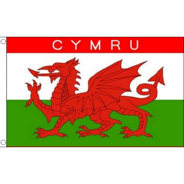 DRAPEAU PAYS DE GALLES CYMRU 150x90cm - DRAPEAU GALLOIS 90 x 150 cm - DRAPEAUX
