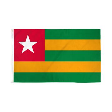 DRAPEAU TOGO 90x60cm - DRAPEAU TOGOLAIS 60 x 90 cm - DRAPEAUX
