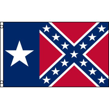 DRAPEAU TEXAS SUDISTE  150x90cm - DRAPEAU TEXAN REBEL 90 x 150 cm - DRAPEAUX