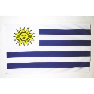 DRAPEAU URUGUAY 150x90cm - DRAPEAU URUGUAYEN 90 x 150 cm - DRAPEAUX