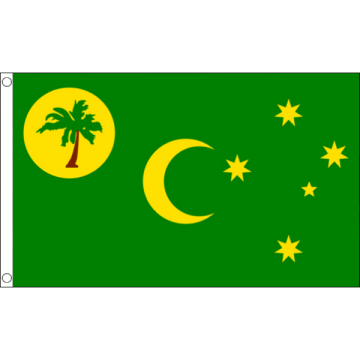 DRAPEAU ÎLES COCOS 150x90cm - DRAPEAU ÎLES KEELING 90 x 150 cm - DRAPEAUX