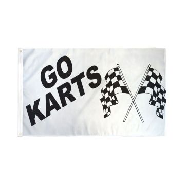 DRAPEAU KARTING 150x90cm - DRAPEAU DES KARTS 90 x 150 cm - DRAPEAUX