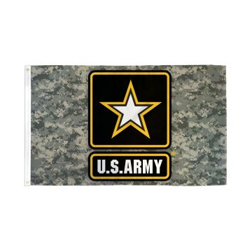 DRAPEAU ARMÉE DE TERRE DES ÉTATS-UNIS CAMOUFLAGE 150x90cm - DRAPEAU UNITED STATES ARMY 90 x 150 cm - DRAPEAUX