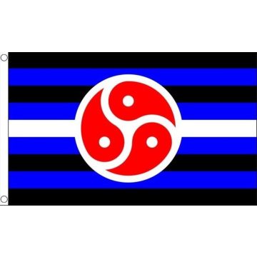 DRAPEAU FIERTÉ BDSM 150x90cm - DRAPEAU DU BONDAGE 90 x 150 cm - DRAPEAUX