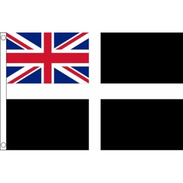 DRAPEAU ENSEIGNE DE CORNOUAILLE 150x90cm - DRAPEAU COUNTY OF CORNWALL - ANGLETERRE 90 x 150 cm - DRAPEAUX