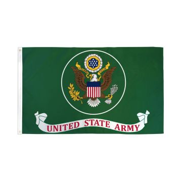 DRAPEAU ARMÍ?E DE TERRE DES Í?TATS-UNIS VERT 150x90cm - DRAPEAU UNITED STATES ARMY 90 x 150 cm - DRAPEAUX