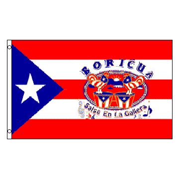 DRAPEAU PORTO RICO ORGULLO BORICUA 150x90cm - DRAPEAU PORTORICAIN - PUERTO RICO 90 x 150 cm - DRAPEAUX