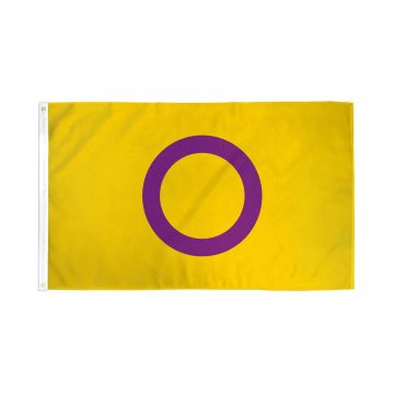 DRAPEAU FIERTÍ? INTERSEX 150x90cm - DRAPEAU INTERSEXUALITÍ?  90 x 150 cm - DRAPEAUX