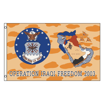DRAPEAU AIR FORCE DES ETATS UNIS GUERRE EN IRAK 150x90cm - DRAPEAU ARMÍ?E AMÍ?RICAINE 90 x 150 cm - DRAPEAUX