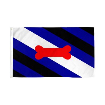 DRAPEAU PUPPY PRIDE FIERTÉ DU CHIOT CUIR 150x90cm - DRAPEAU BONE DOG PRIDE 90 x 150 cm - DRAPEAUX