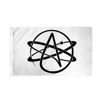 DRAPEAU ATHÉISME 150x90cm - DRAPEAU ATHÉISTE - ATHÉE 90 x 150 cm - DRAPEAUX