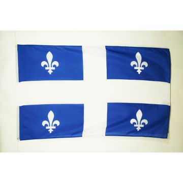 DRAPEAU QUÉBEC 90x60cm - DRAPEAU QUÉBÉCOIS - CANADA 60 x 90 cm - DRAPEAUX