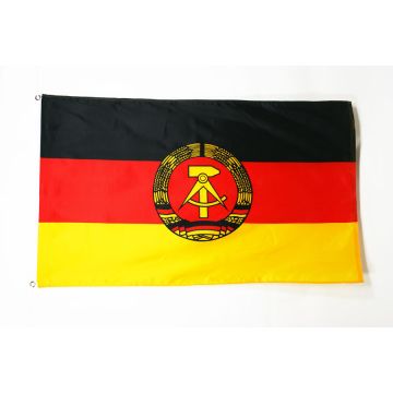 DRAPEAU ALLEMAGNE DE L\'EST 90x60cm - DRAPEAU ALLEMAND - RDA 60 x 90 cm - DRAPEAUX