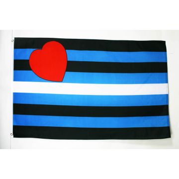DRAPEAU ARC-EN-CIEL LEATHER 150x90cm - DRAPEAU BONDAGE - SM - ARC EN CIEL - RAINBOW 90 x 150 cm - DRAPEAUX
