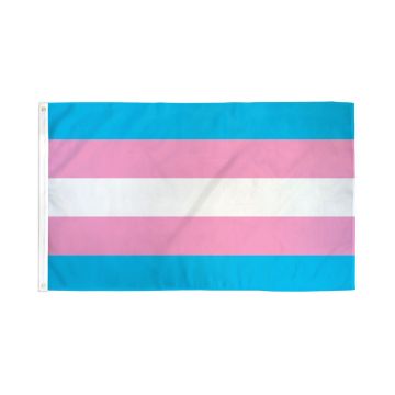 DRAPEAU ARC-EN-CIEL TRANSGENRE 150x90cm - DRAPEAU TRANGENDER - RAINBOW 90 x 150 cm Polyester léger