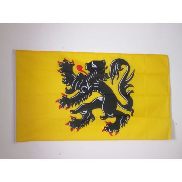 DRAPEAU FLANDRES 150x90cm - DRAPEAU FLAMAND - BELGIQUE 90 x 150 cm - DRAPEAUX