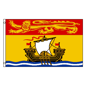 DRAPEAU NOUVEAU-BRUNSWICK 90x60cm - DRAPEAU CANADIEN - CANADA 60 x 90 cm - DRAPEAUX