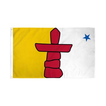 DRAPEAU NUNAVUT 90x60cm - DRAPEAU CANADIEN - CANADA 60 x 90 cm - DRAPEAUX
