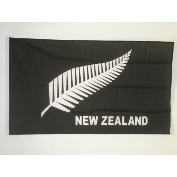 DRAPEAU NOUVELLE-ZÉLANDE ALL BLACK 90x60cm - DRAPEAU NÉO-ZÉLANDAIS - RUGBY 60 x 90 cm - DRAPEAUX