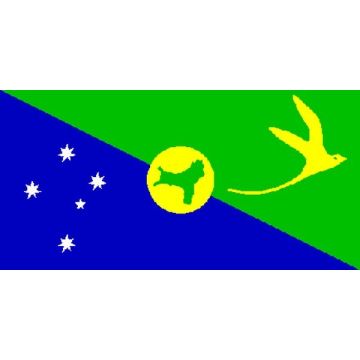 DRAPEAU ILE CHRISTMAS 90x60cm - DRAPEAU DE L\'ÎLE CHRISTMAS - AUSTRALIE 60 x 90 cm - DRAPEAUX