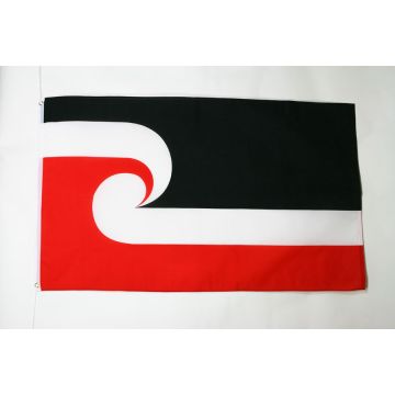 DRAPEAU MAORI 90x60cm - DRAPEAU NÉO-ZÉLANDAIS - NOUVELLE-ZÉLANDE 60 x 90 cm - DRAPEAUX