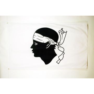 DRAPEAU CORSE 150x90cm - DRAPEAU CORSE - FRANCE 90 x 150 cm - DRAPEAUX