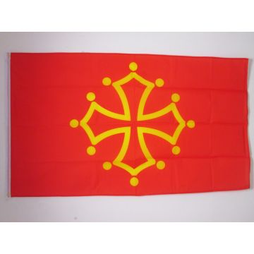 DRAPEAU MIDI-PYRÉNÉES - OCCITANIE 150x90cm - DRAPEAU OCCITAN - FRANCE 90 x 150 cm Polyester léger