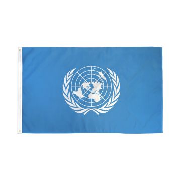 DRAPEAU ONU 150x90cm - DRAPEAU DES NATIONS UNIES 90 x 150 cm Polyester léger