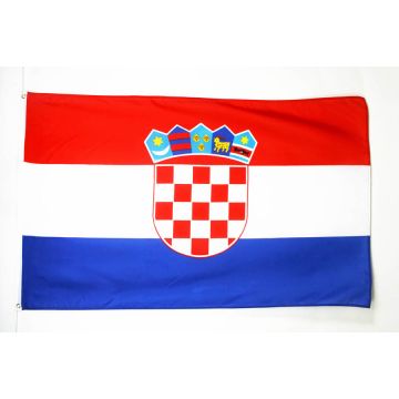 DRAPEAU CROATIE 150x90cm - DRAPEAU CROATE 90 x 150 cm - DRAPEAUX