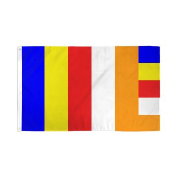 DRAPEAU BOUDDHISTE 150x90cm - DRAPEAU BOUDDHISTE - TIBET 90 x 150 cm - DRAPEAUX