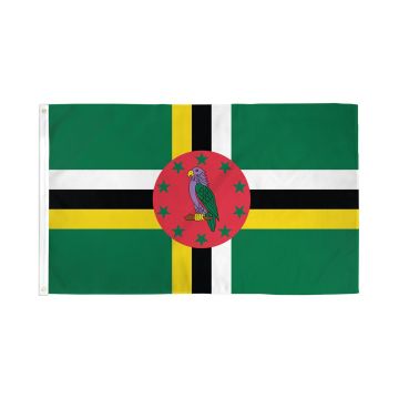 DRAPEAU DOMINIQUE 150x90cm - DRAPEAU DOMINIQUAIS 90 x 150 cm - DRAPEAUX