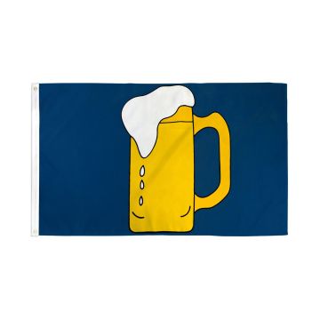 DRAPEAU BIÈRE JAUNE 90x60cm - DRAPEAU BAR 60 x 90 cm - DRAPEAUX