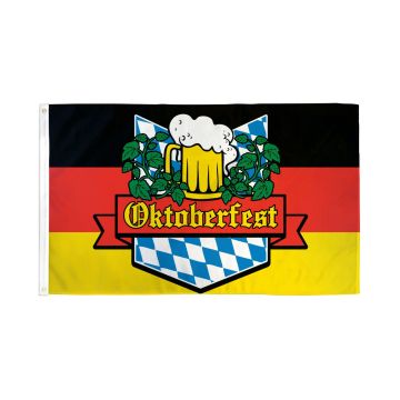 DRAPEAU ALLEMAGNE OKTOBERFEST 150x90cm - DRAPEAU ALLEMAND OKTOBERFEST 90 x 150 cm - DRAPEAUX