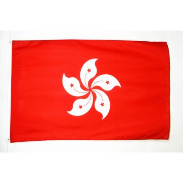 DRAPEAU HONG KONG 150x90cm - DRAPEAU HONGKONGAIS 90 x 150 cm - DRAPEAUX
