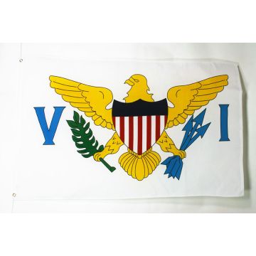 DRAPEAU IIES VIERGES DES ETATS-UNIS 150x90cm - DRAPEAU AMÉRICAIN 90 x 150 cm - DRAPEAUX