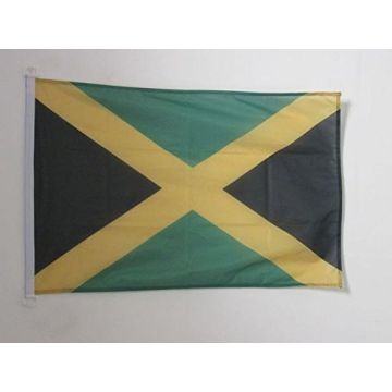 DRAPEAU JAMAÏQUE 150x90cm - DRAPEAU JAMAÏCAIN 90 x 150 cm Spécial Extérieur - DRAPEAUX