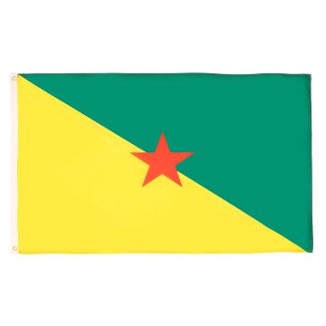 DRAPEAU GUYANE FRANCAISE 150x90cm - DRAPEAU GUYANAIS - FRANCE 90 x 150 cm - DRAPEAUX