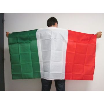 DRAPEAU CAPE ITALIE 150x90cm - BODY FLAG SUPPORTER ITALIEN 90 x 150 cm