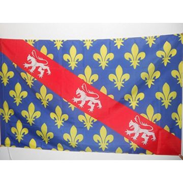 DRAPEAU COMTÍ? DE LA MARCHE 150x90cm - DRAPEAU PROVINCE FRANCE - CREUSE 90 x 150 cm Fourreau pour hampe