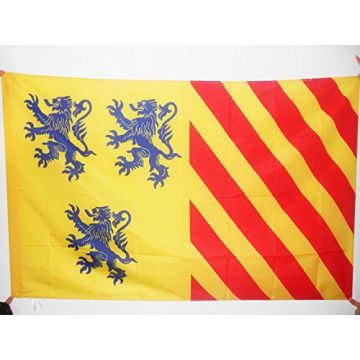 DRAPEAU PROVINCE DU LIMOUSIN 150x90cm - DRAPEAU LIMOUSIN ALTERNATIF 90 x 150 cm Fourreau pour hampe