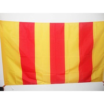 DRAPEAU COMTÍ? DE FOIX 150x90cm - DRAPEAU PROVINCE FRANCE - ARIÍ?GE 90 x 150 cm Fourreau pour hampe
