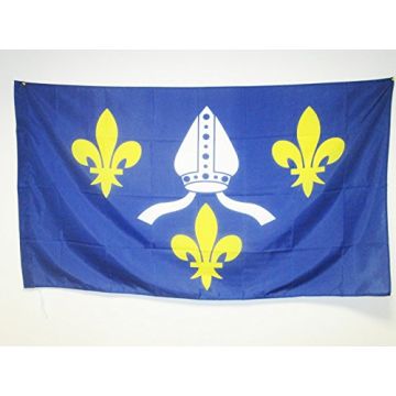 DRAPEAU COMTÍ? DE SAINTONGE 150x90cm - DRAPEAU DE SAINTONGE 90 x 150 cm Fourreau pour hampe