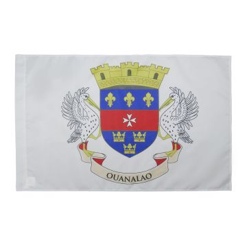 DRAPEAU SAINT-BARTHÍ?LEMY 150x90cm - DRAPEAU DE SAINT BARTHÍ?LÍ?MY - FRANCE 90 x 150 cm Fourreau pour hampe