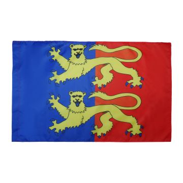 DRAPEAU MANCHE 150x90cm - DRAPEAU DÍ?PARTEMENT FRANÍ?AIS - NORMANDIE 90 x 150 cm Fourreau pour hampe