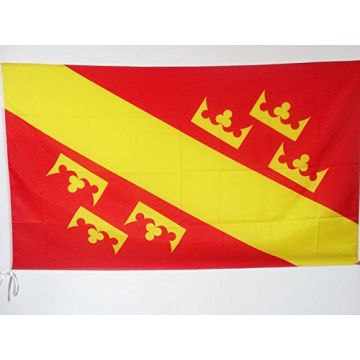 DRAPEAU HAUTE-ALSACE 150x90cm - DRAPEAU ALSACIEN - HAUT-RHIN 90 x 150 cm Fourreau pour hampe