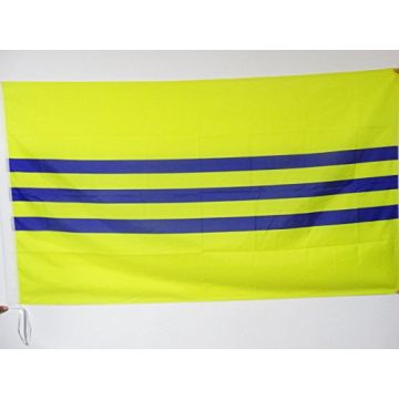DRAPEAU RÍ?PUBLIQUE DE COCHINCHINE 1946-1954 150x90cm - DRAPEAU VIETNAM ANCIEN 90 x 150 cm Fourreau pour hampe