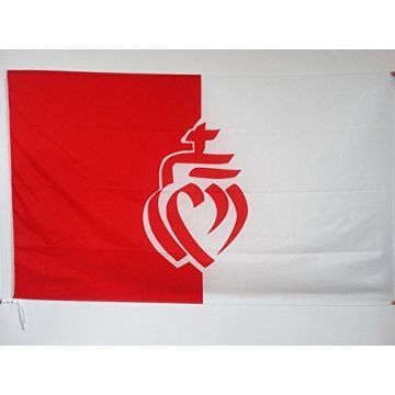 DRAPEAU DÍ?PARTEMENT DE LA VENDÍ?E 150x90cm - DRAPEAU CÅ?UR VENDÍ?EN 90 x 150 cm Fourreau pour hampe