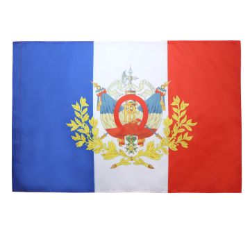 DRAPEAU FRANCE ARMOIRIES 3Í?ME RÍ?PUBLIQUE 150x90cm - DRAPEAU FRANÍ?AIS EMBLÍ?ME 1898 90 x 150 cm Fourreau pour hampe