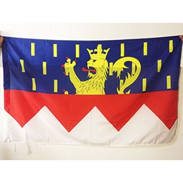 DRAPEAU JURA 150x90cm - DRAPEAU DÍ?PARTEMENT JURACIEN 90 x 150 cm Fourreau pour hampe